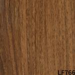 Door Cabinets Dark Wood Grain Laminate Foil PVC ODM for sale
