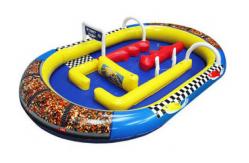 China Family Gardens Inflatable Amusement Park With Speedboat Race Track supplier