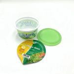 500ml PP plastic cup with lid and aluminum foil cover for sale