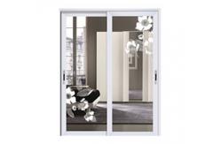 China Powder Painted Aluminium Glass Sliding Doors / Aluminum Window Frame Extrusions supplier