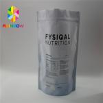 Zipper Reclosable Plastic Pouches Packaging Double Sided Matte Gold Flat Food Safe Bags for sale