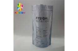 China Zipper Reclosable Plastic Pouches Packaging Double Sided Matte Gold Flat Food Safe Bags supplier