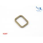 20mm Inner Size Metal Square Buckle For Handbag Strape Anti - Brass Color for sale