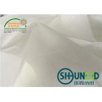 Plain Weave Shirt Interlining Natural White Fusible With T / C Material