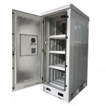 Double Door 24U Outdoor Telecom Enclosures IP55 Anti Theft for sale