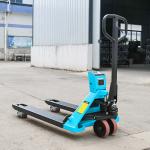 Blue Hand Operated Pallet Truck 2500kg , Manual Hand Pallet Jack With Printer