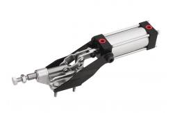 China 45kg Capacity Push Pull Pneumatic Toggle Clamp for Logistics Equipment supplier
