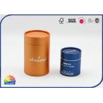 Logo Sliver Stamping Paper Packaging Tube Storage Container for sale