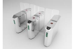 China RFID Control Full Height Sliding Flap Turnstile Gate Face Recognition supplier