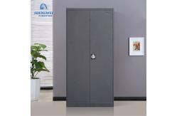 China Bedroom Vertical Double Door 180cm Metal Wardrobe Locker With Safe Box supplier