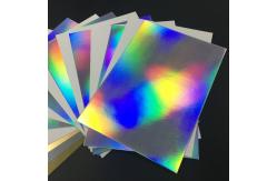 China Iridescent Holographic Paper Roll Glossy Surface Finish High Durability Glossy Paper Roll supplier
