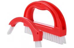 China 2.1in Red Joint Tile Scrub Brush ‎3.5inch Flat Shape Grout Cleaning supplier