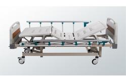 China Three Function 3 Crank Manual Hospital Bed Detachable Easy Cleaning supplier