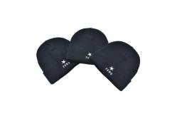 China OEM Polyester 58CM Knit Beanie Hats With Custom Embroidery logo supplier