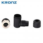 M12 Female Connector Screw Connection ABS Contact Carrier Material for Industrial Needs for sale