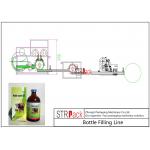 Veterinary Medicine Liquid Bottle Filling Line / Bottle Liquid Filling Machine Line for sale