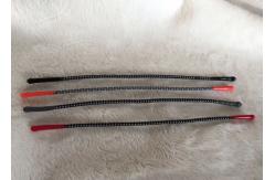China Reflective Elastic Rubber Zipper Puller Soft Silicone Ending Tips For Garment supplier