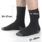 Battery Powered Electric Heating Socks , ODM Rechargeable Heated Socks 21-28cm length for sale