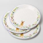 Disposable Cute Rabbit Paper Plate Child Party Supplies Dish Set for sale