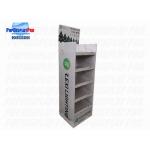 Temporary Cardboard Shelf Display Led Lights CMYK / 4C Print For Holidays for sale