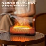 Lava Flame Simulation Aromatherapy Diffuser Humidifier With Atmosphere Light