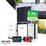 China 3KW 5KW 10KW Hybrid Solar Power System with Lithium Battery factory
