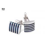 Shirt Decorated Elegant Custom Mens Cufflinks Wedding Present OEM / ODM for sale