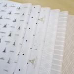 Eco Friendly 50*75cm Custom Logo Printed Tissue Paper For Packing Clothes