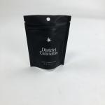Custom Small Matt Black Transparent Standing Up Pouch Packaging  Aluminum Foil Bags With Tear Notch for sale