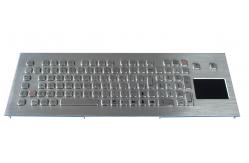 China Industrial Waterproof keyboard with Integrated touchpad for Kiosk supplier