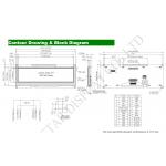 OLED Module 5.5'' 256*64 Monochrome COF with touch Winstar replace display