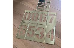 China Letter And Number Brass Interlocking Stencil Custom Shaped supplier