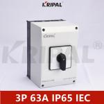 Triple Pole 63A Rotary Cam Selector Switch Waterproof IP65 IEC standard for sale