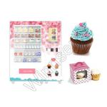Lcd Cupcake 32 Inch Salad Vending Machine With Elevator And Cooling System