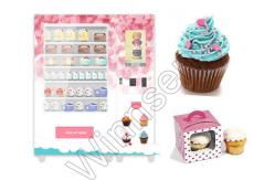China Lcd Cupcake 32 Inch Salad Vending Machine With Elevator And Cooling System supplier