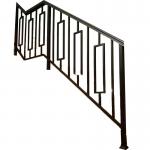 Side Mounted Modern Black Stair Handrail Railing 6061 Aluminum Alloy For Steps for sale