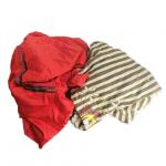 No Sequin Dark Color Printed T Shirt Mixed Cotton Rags for sale