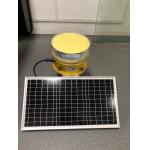 LED Solar Powered Aviation Obstruction Light Medium Intensity Dusk To Dawn Automatically for sale