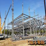 Multistory Prefabricated Steel Structure Building Metal H Beam Building Construction for sale