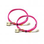 OM3 3.0mm SC/UPC To LC/UPC Duplex PVC Fiber Optic Patch Cord for sale