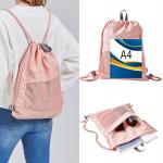 Lightweight Waterproof Drawstring Backpack Gym Cinch Bag – String Backpack for Women Girls