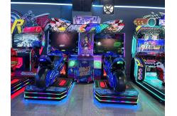 China Speed R Double Players Motorcycle Arcade Game Machine Coin Operation supplier