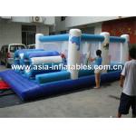 Inflatable Obstacle Challenges Course Combo With Bouncey Castle for sale