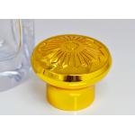 Custom Professional Metal Die Casting Gold Color Plating Zinc Alloy Perfume Bottle Tops With 17.2mm Inner for sale