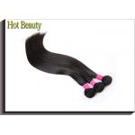 Grade 6A Virgin Hair Extensions SIly Straight For Women / Brazilian Human Hair Weave for sale