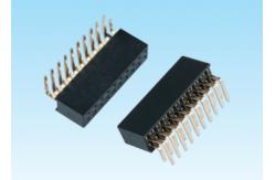 China 2A Current Rating Female Header Connector Phosphor Bronze Contact Material supplier