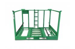 China Mild Steel Q235 1.5T Capacity unfolding Stackable Steel Pallets supplier
