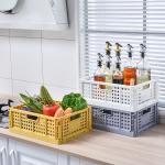 Folding CE Plastic Household Storage Containers For Kitchen Stackable Reusable
