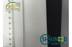 China Water Jet Bonded Interlining , Bump Interlining With Big Stretch In Weft Direction supplier