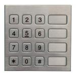 Vandal Resistant Phone Keyboard , Stainless Steel Keypad With 16 Keys